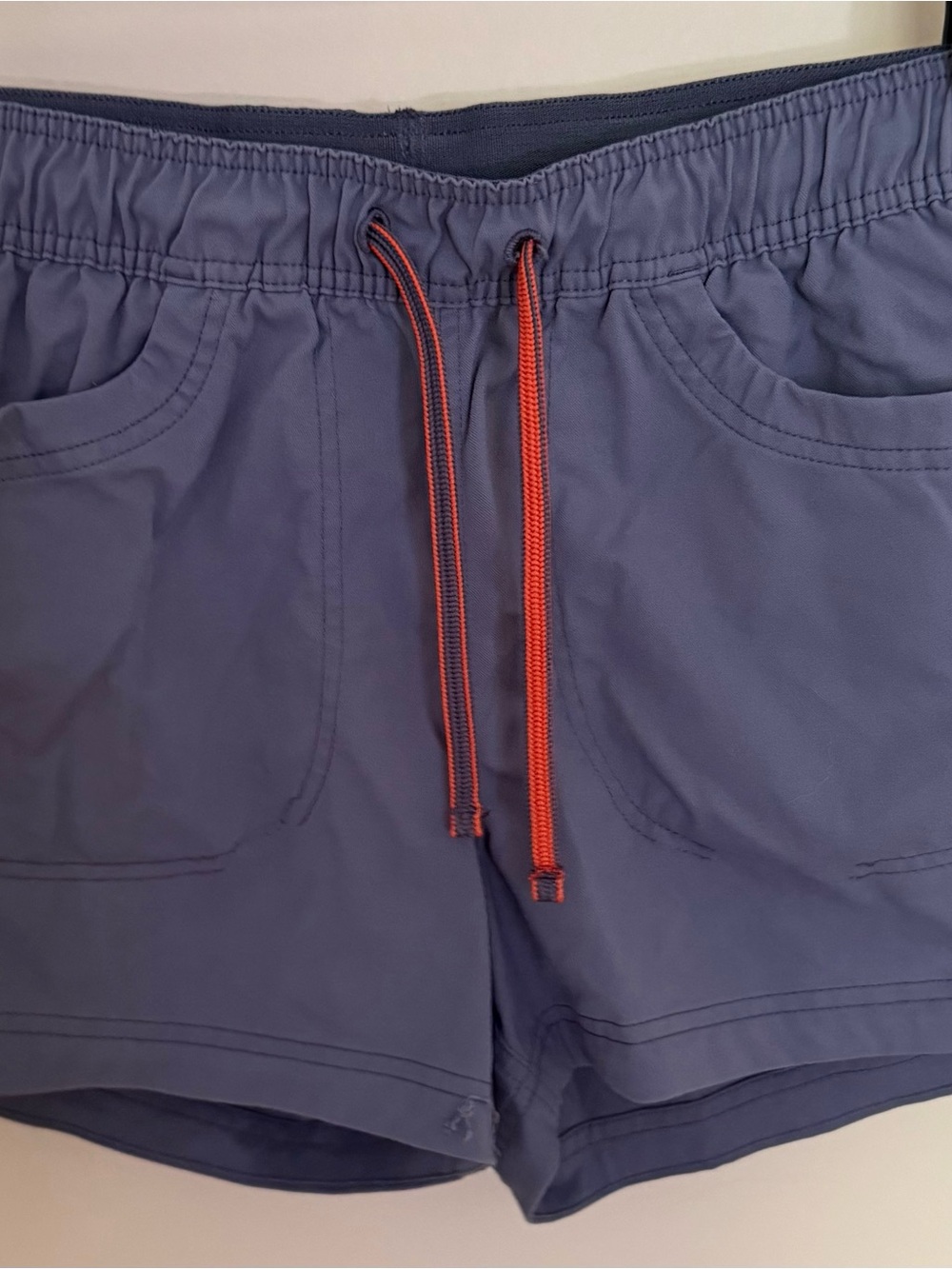 REI Navy Blue Shorts with Red Drawstring